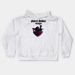 Dirt bike ninja. Awesome Dirt bike/Motocross design. Kids Hoodie